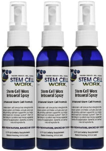 3 Pack Deal of Stem Cell Worx Intraoral Spray - Best Stem Cell Supplement
