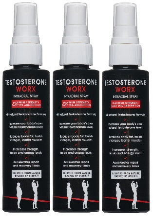 3 Pack of Testosterone Worx
